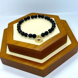 Evil Eye Onyx Bracelet